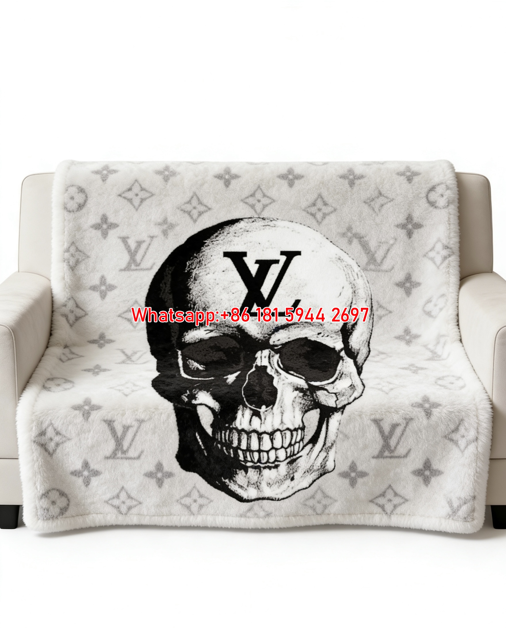LV Skull Blanket IMG_3045